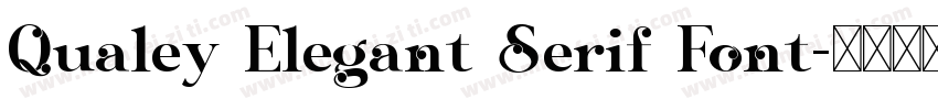 Qualey Elegant Serif Font字体转换